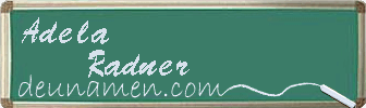 Adela Radner Visitenkarte